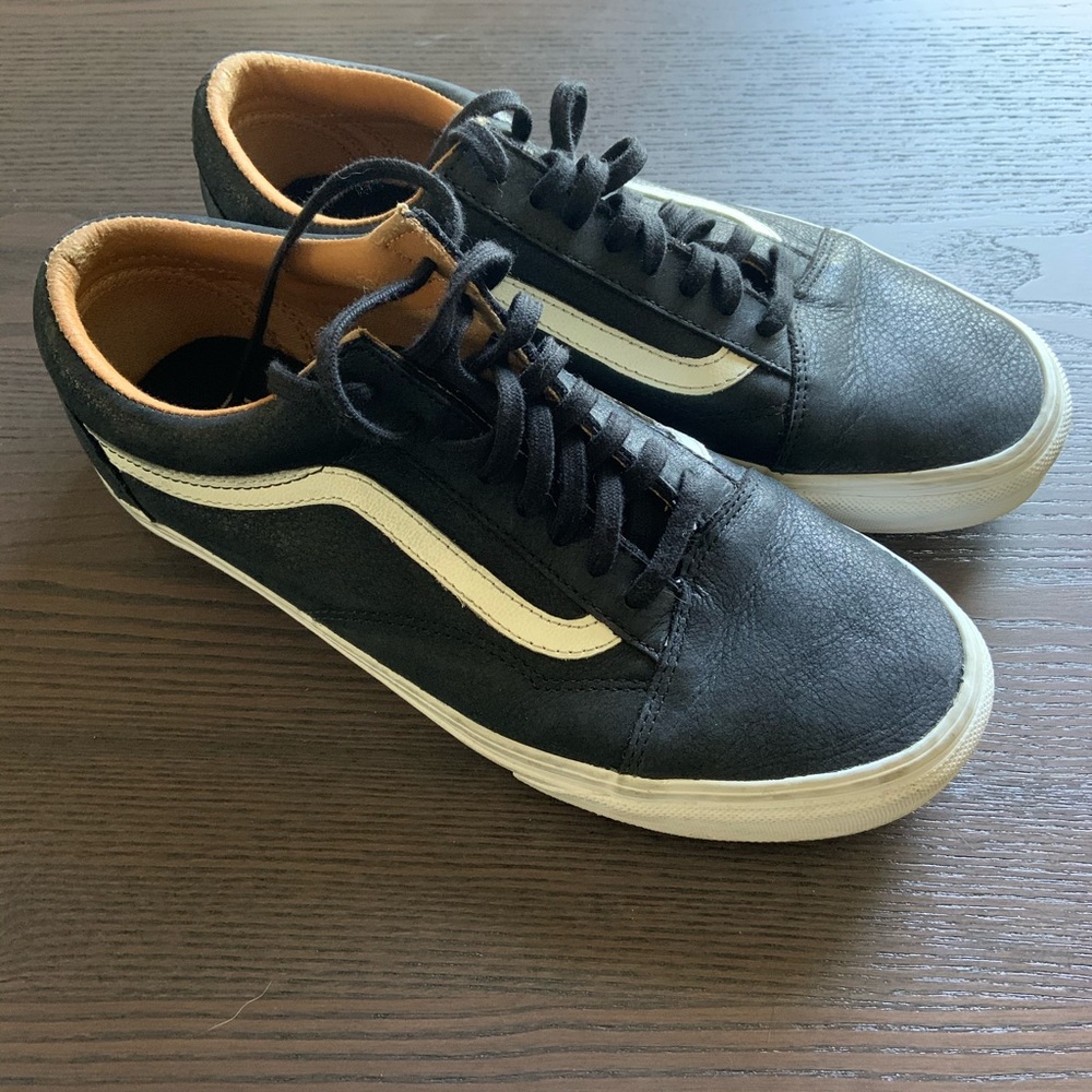 Vans Old Skool - Black Leather